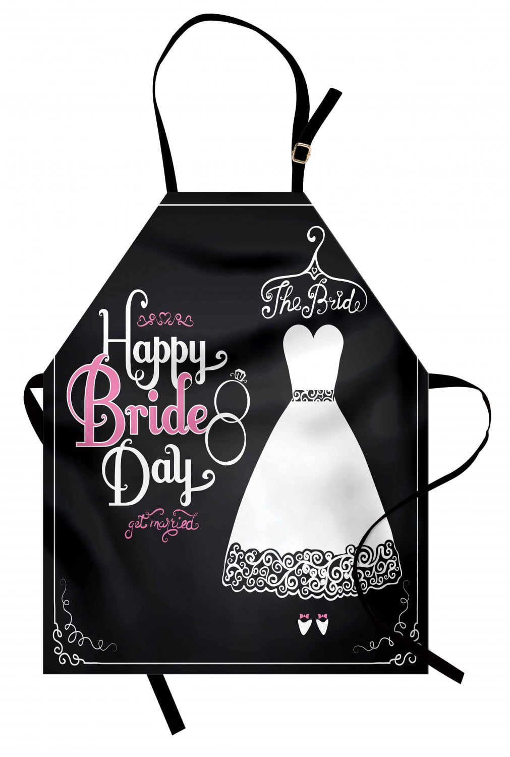 Everyday Use Adult Baking Apron Bride to Be Adjustable Neck Strap Bib Apron w 2 pockets Washable Reusable Great for Cooking