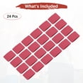 thumbnail image 4 of Uxcell 24PCS Bandas de sudor deportivas, muñequeras de algodón absorbentes para entrenamiento/baloncesto/correr [Rojo Rosa, 5cm de ancho], 4 of 7