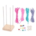 thumbnail image 2 of Herramienta Para Tejer Puño De Mono, Cubos De Cuentas De Colores, Cuerda Para Hacer Bolas De Paracord, Base De Madera De Haya, Bola De Madera Maciza Para Decoración, Colgante Y, 2 of 7