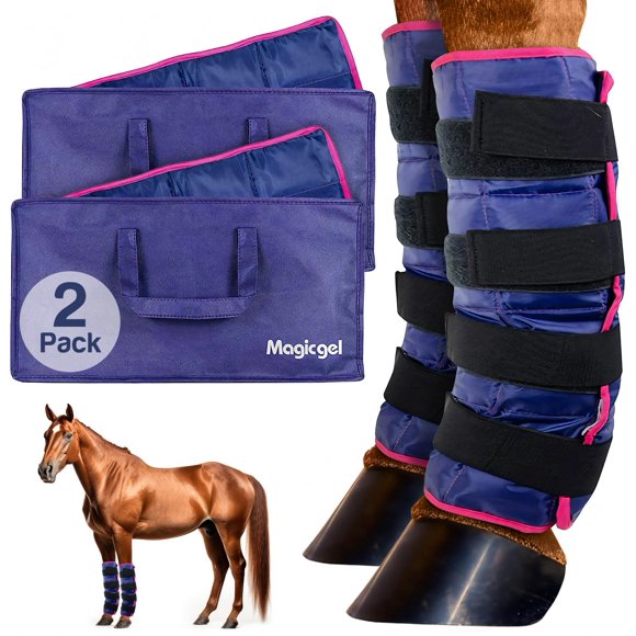 Botas frías para patas de caballo Ice Pack Magic Gel Twin Boots