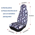 thumbnail image 4 of Vsdgher Skull flower crystal Automotive Seat Covers for Cars Trucks and SUVs – Car Seat Covers for Truck Seat Protectors Set of 2, 4 of 7