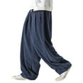 thumbnail image 4 of YUELONGHU Adult Men Casual Pants Men's Casual Pants Men's Corduroy Harlan Casual Loose Long Floor Length Trousers, 4 of 5