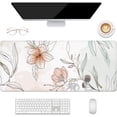 thumbnail image 2 of Desk Mat, 32" x 12" XXL Extended Large Gaming Mouse Pad, Desktop Decor Desk Pad, Cute Men Women Office Supplies and Accessories, XL Mouse Mat for Laptop & Keyboard, Watercolor Flowers, 2 of 13