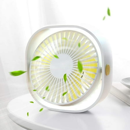 

Frm Usb Desktop Fan Portable Mini Personal Desktop Fan 360 Degree Rotation 3 Speeds Suitable For Office Travel White