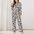 thumbnail image 2 of Naloa Colorful Flying Butterflies Pajamas for Women Set, Womens Pajama Sets, Lounge Sets for Women, 2pjs for Women-XX-Large, 2 of 7