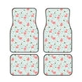 thumbnail image 2 of Uemuo Car Floor Mats - Cute Flamingo Pattern Carpet Floor Mats for Cars, Auto Accessories Front & Rear Car Floor Foot Mat Sets of 4 Pieces, 2 of 6
