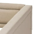 thumbnail image 3 of Baxton Studio Raymond Modern and Contemporary Fabric Nail Heads Trimmed Sofa Twin Daybed with Roll-Out Trundle Guest Bed, Multiple Colors, 3 of 4