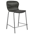 thumbnail image 3 of Mckinley Faux Rattan Metal Counter Chair Brown (Set of 2), 3 of 12