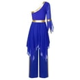 thumbnail image 2 of TTAO Robe de Danse à Manches Évasées avec Paillettes et Pantalon Grand Bleu Royal TG, 2 of 5