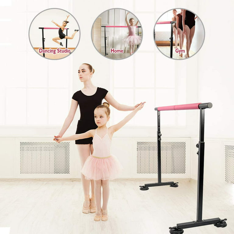 Portable Ballet Barre Bar for Home, 5FT Adjustable Freestanding Double  Ballet Barre for Girls & Adults, Stable & Anti-Slip Dance Bar for  Stretching