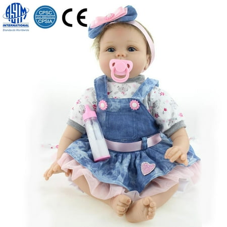 Alara Reborn Mint Zimtown Reborn Baby Doll Realistic Newborn Lifelike Vinyl Girl Baby Doll Handmade 22inch ()