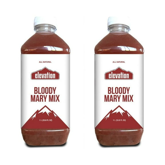 Bloody Mary Mix Elevation Gourmet All-Natural 1 Liter Bottle - 2 Pack