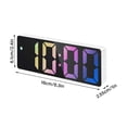 thumbnail image 2 of Reloj despertador digital electrónico AQITTI de 6,5 pulgadas con pantalla LED grande para mesita de noche, reloj a batería con pantalla de temperatura, brillo ajustable y control de voz para el, 2 of 2