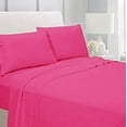 thumbnail image 1 of Alive Pixels Fitted Sheet Hot Pink Solid 100 Percent Cotton 1-Pc Fitted Sheet with 34 Inch Pocket Fitted Sheet 300TC (California King, Hot Pink), 1 of 5