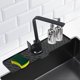 thumbnail image 1 of Silicone Faucet Splash Guard, 45.72 cm x 15.00 cm, For Kitchen, Bathroom, Laundry, Sink GadgetsKitchen Sink Accessories (Black), 1 of 4