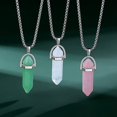 thumbnail image 3 of 10Pcs Healing Crystal Pendant Charms Jewelry Making Natural Gemstone Bulk Obsidian Quartz Carnelian, 3 of 6