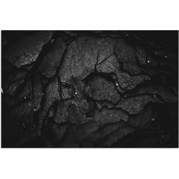 Static Cling Aquarium Background Fish Tank Sticker Decal Black Self Adhesive PVC Waterproof Underwater Natural Rocky Texture Decorative Terrarium Background Poster for Aquarium 23.6x11.8in