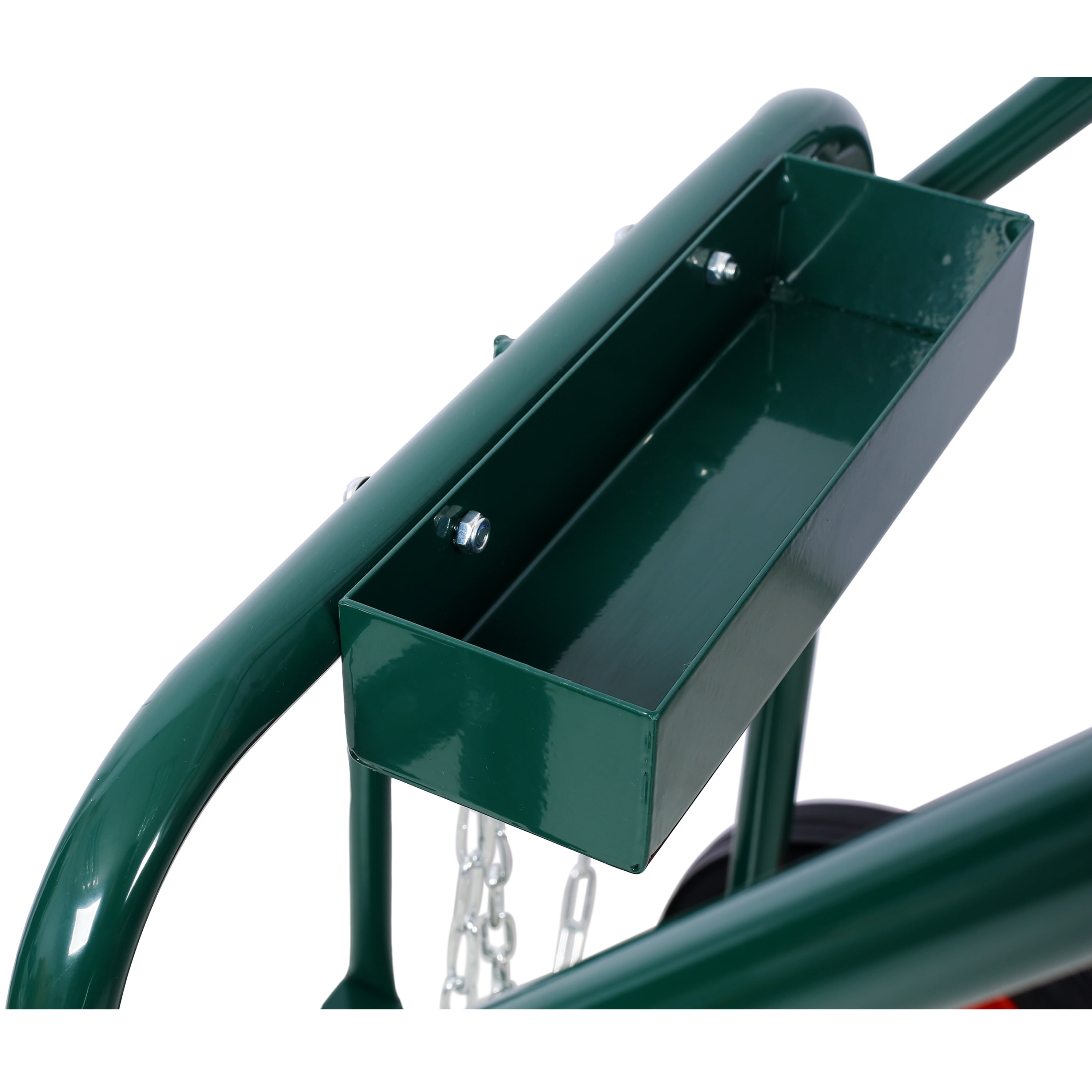 440lbs Capacity Cylinder Cart Welding Cylinder Hand Truck Large Dual Oxygen Tank Cart Dolly With 10 Inch Solid Rubber Wheels