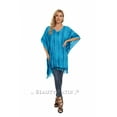 thumbnail image 4 of Beautybatik Blue Boho Stripe Caftan Women Tunic Top Blouse Plus Size 1X, 4 of 6