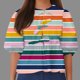 thumbnail image 1 of Fiudx Ofertas de La Semana Top de Camiseta con Cuello Redondo y Manga Farol Plisada con Lazo para Mujer, 1 of 4
