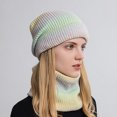 thumbnail image 3 of Gorro de invierno, gorro de punto con bufanda, gorro cálido para mujer, conjunto de gorro y bufanda de otoño e invierno, 3 of 4