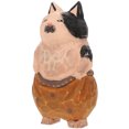 thumbnail image 4 of Unique Wooden Cat Desktop Ornament Exquisite Wood Carving Kitten Statue Animal Craft Decor for Home, 4 of 7