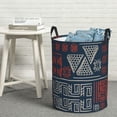 thumbnail image 6 of ZICANCN Laundry Basket Organizer, Bohemian Style Mexico Tribal Map Collapsible Hamper for Bathroom Bedroom Laundry Room, Small Size, 6 of 7
