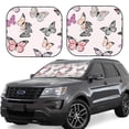 thumbnail image 1 of Saiise Beautiful Butterfly for Foldable Car Sun Shades (2-Pack) Offer Sun Protection with an Easy-fold Design for Convenient Windshield Shading-Small, 1 of 6
