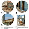 thumbnail image 3 of Designart "Memories of the Weathered Pier IV" Nautical & Beach Floater Framed Wall Art Print, 3 of 7