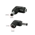 thumbnail image 2 of Adaptador de corriente de conector hembra a hembra de 90 grados, negro 3, 2 of 3