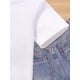 thumbnail image 4 of Jesus Letter Print Girls' Summer T-Shirt - Soft, Elastic, Comfortable Round Neck Short Sleeve Top for Casual Outdoor Sports, Suitable for Ages 7-14, Summer Top, 4 of 6