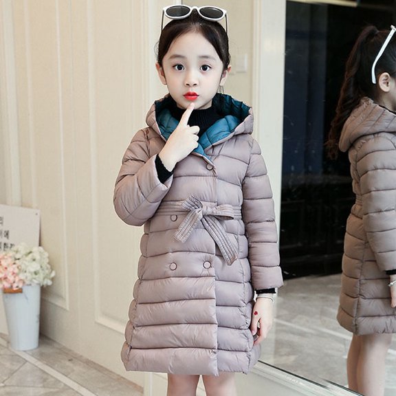 2020 Girls Down Jackets Baby Teenage Warm Clothes Kids Thick Coats for Girls Fashion Winter Long Jackets Kids Outerwear Clothing
