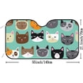 thumbnail image 3 of GZHJMY Car Windshield Sunshade Cute Cat, Foldable Car Visor Front Window Sun Shade for SUV Car 51 x 27.5 inch Keep Vehicle Cool, 3 of 6