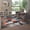 Orange, variant on Emma + Oliver 5x7 Modern Cubist Olefin Accent Rug in Gradient Shades of Black, Gray and White with Natural Jute Backing