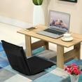 thumbnail image 4 of Gymax Adjustable 6-Position Floor Chair Folding Lazy Man Sofa Chair Multiangle Black, 4 of 9