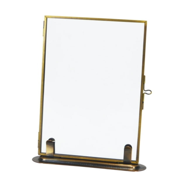Siruishop Glass Pressed Flower Frame Table Display for Bedroom Plant Specimen Friends 13x3.5x16cm