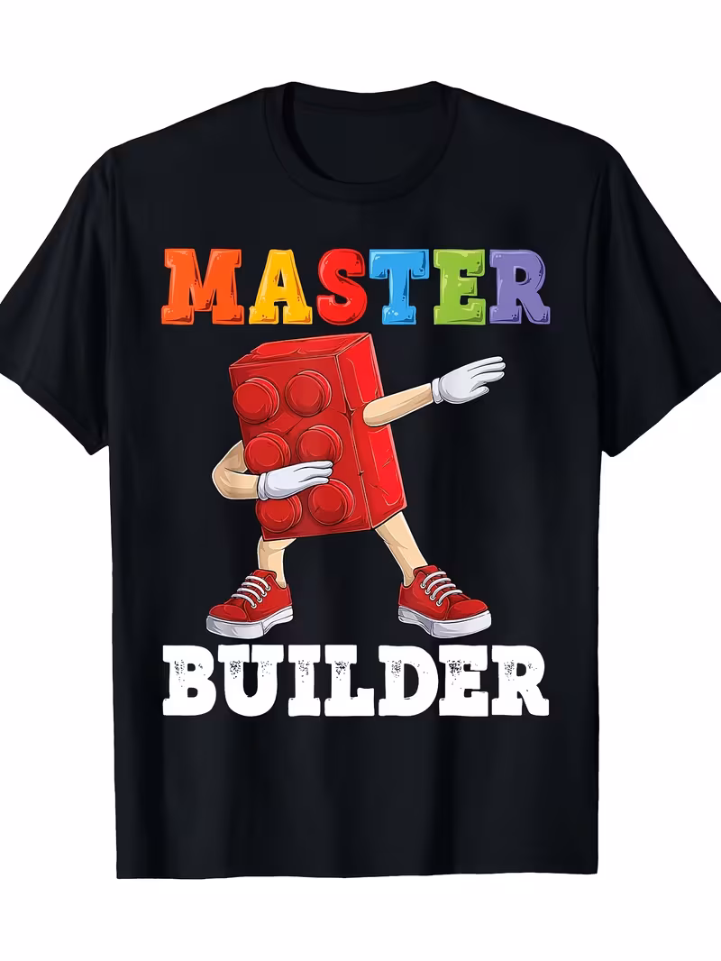 thumbnail image 1 of Summer Men's Casual Black Short Sleeved T-shirt, Suitable for Parties and Outdoor Sports, 1 of 5
