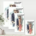 thumbnail image 4 of Designart ' Romantic Couple Ith Champagne Glasses At New Year Party ' Traditional Canvas Wall Art Print, 4 of 4