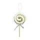 thumbnail image 2 of Adorno navideño de piruleta de espuma con diseño de rayas de lentejuelas | Decoración brillante para colgar en el árbol de Navidad con lazo, 2 of 6