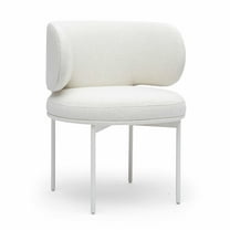 Maureen Cream Performance Upcycled Linen Dining Chair