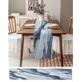 thumbnail image 6 of Hokiten Table Runners 72 Inches Long Dress Scarves, Grey Gold Marble Farmhouse Kitchen/Dining Table Runner, Coffee Tablerunners, Modern Marble Geometric 13x72 Inch, 6 of 7