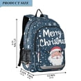 thumbnail image 2 of FORMRS Unisex School Backpack 17" Student Travel Bag with Laptop Compartment, Christmas Santa, 2 of 7