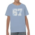 thumbnail image 2 of Retro Style Number 67 Design Youth's T-shirt, 2 of 3