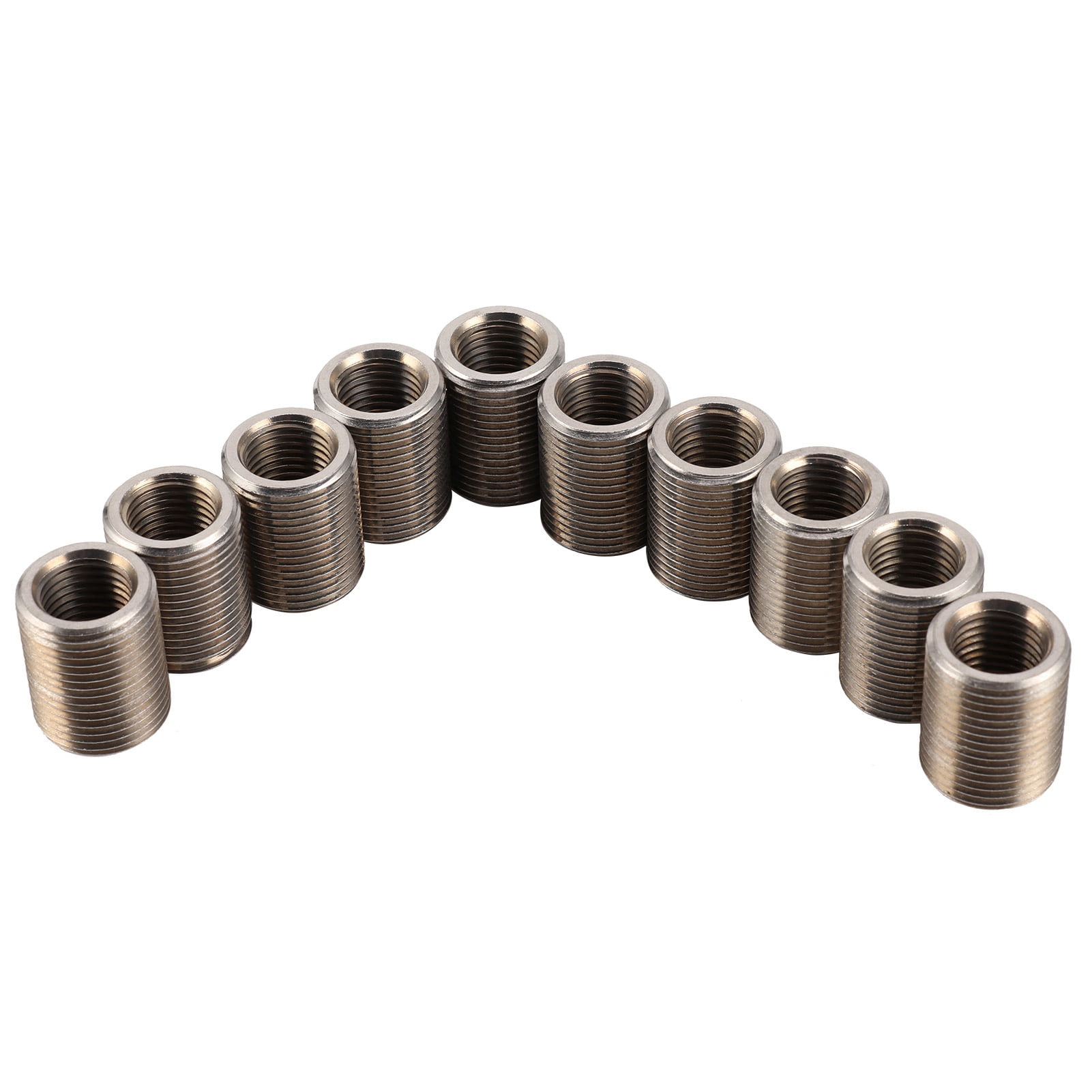 Zerodis 10pcs Thread Insert Kit 303 Stainless Steel Female M14x1.5 Male M20x1.5