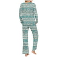 thumbnail image 4 of Jamicy Unisex Home Sleepwear Drawstring Pajamas for Women Set 2 Piece Long Sleeve Pajama Sets Comfy Loungewear Pjs Trendy Cozy Sleepwear, 4 of 6