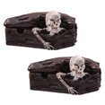 thumbnail image 2 of MasteelfCA 2PCS Resin Crafts Ornament Sand Table Skull Coffin Aquarium Fish Tank Decoration, 2 of 7
