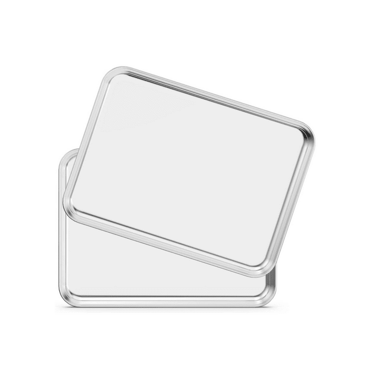 Baking Tray Set of 1, Stainless Steel Oven Tray– Large Cookie Sheet Pan for Baking  Cooking Serving - 40 x 30 x 2.5 cm, Healthy & Non Toxic, Easy Clean &  Dishwasher Safe 