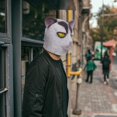 thumbnail image 3 of Máscara Genérica Y Cuchillo Grito Halloween Gato Adulto, 3 of 5
