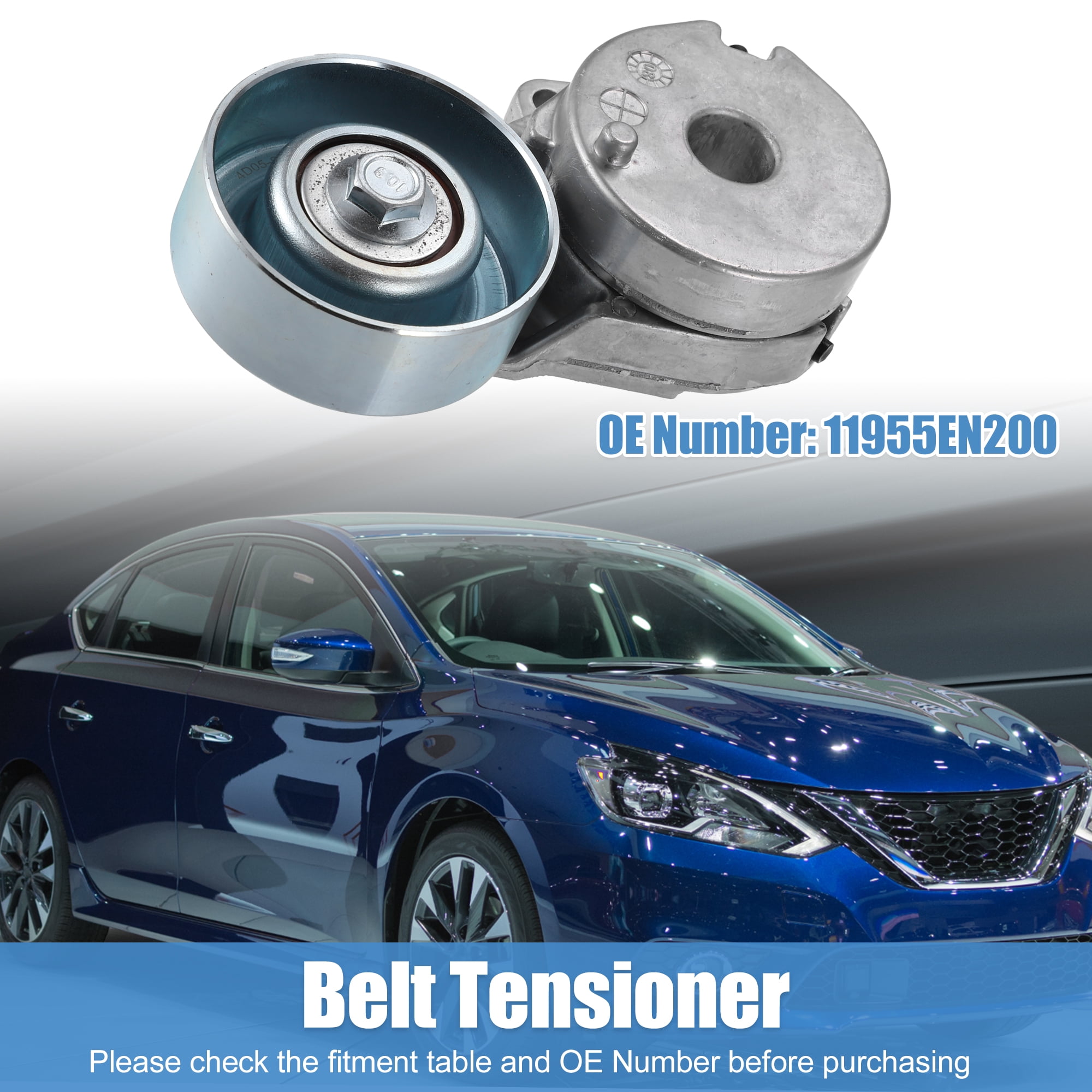 Accessory Drive Belt Tensioner Assembly Serpentine Belt Tensioner for Nissan Tiida 11-18 No.11955EN200