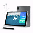 thumbnail image 1 of Tableta Hyundai HYTab Plus 10LB4 10.1” 4G LTE 6GB RAM 128GB Android 15 WiFi AC 6000 mAh Gris Espacial con Stylus y Audífonos, 1 of 5